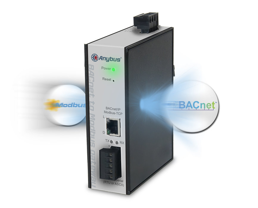 Новый сетевой шлюз Anybus делает Modbus-устройства совместимыми с сетью BACnet